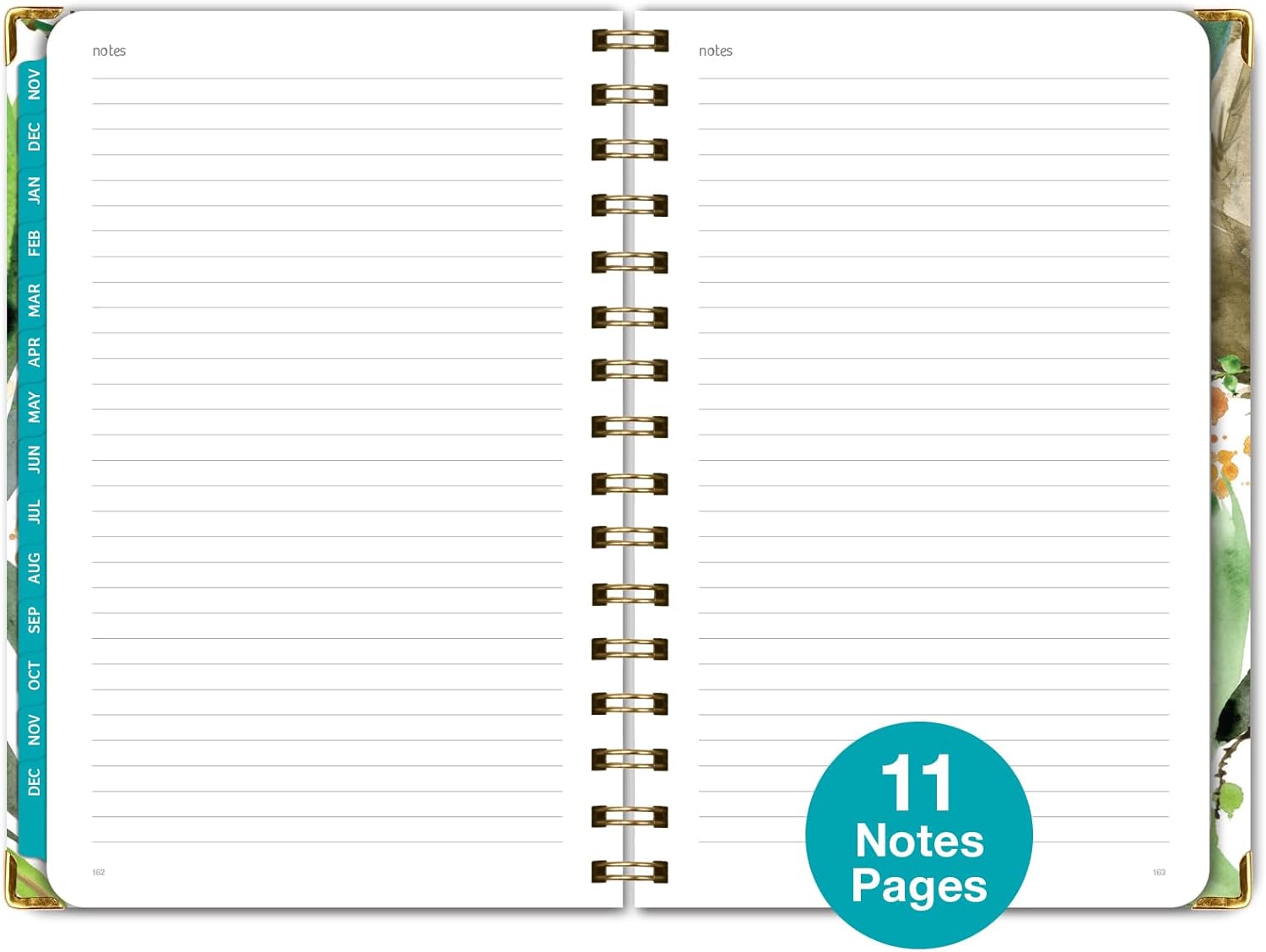Agenda 2024 de tapa dura (noviembre de 2023 a diciembre de 2024) Agenda diaria, semanal, mensual y anual, de 5.5 x 8 pulgadas, marcapáginas, carpeta