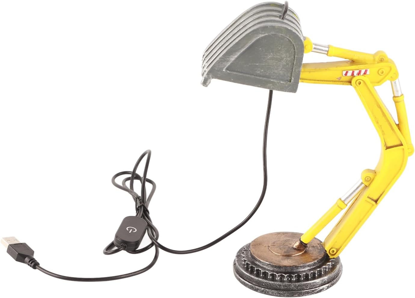 TOPINCN Lámpara de escritorio de excavadora de diseño industrial, lámpara de escritorio de noche LED Digger para decoración del dormitorio del hogar