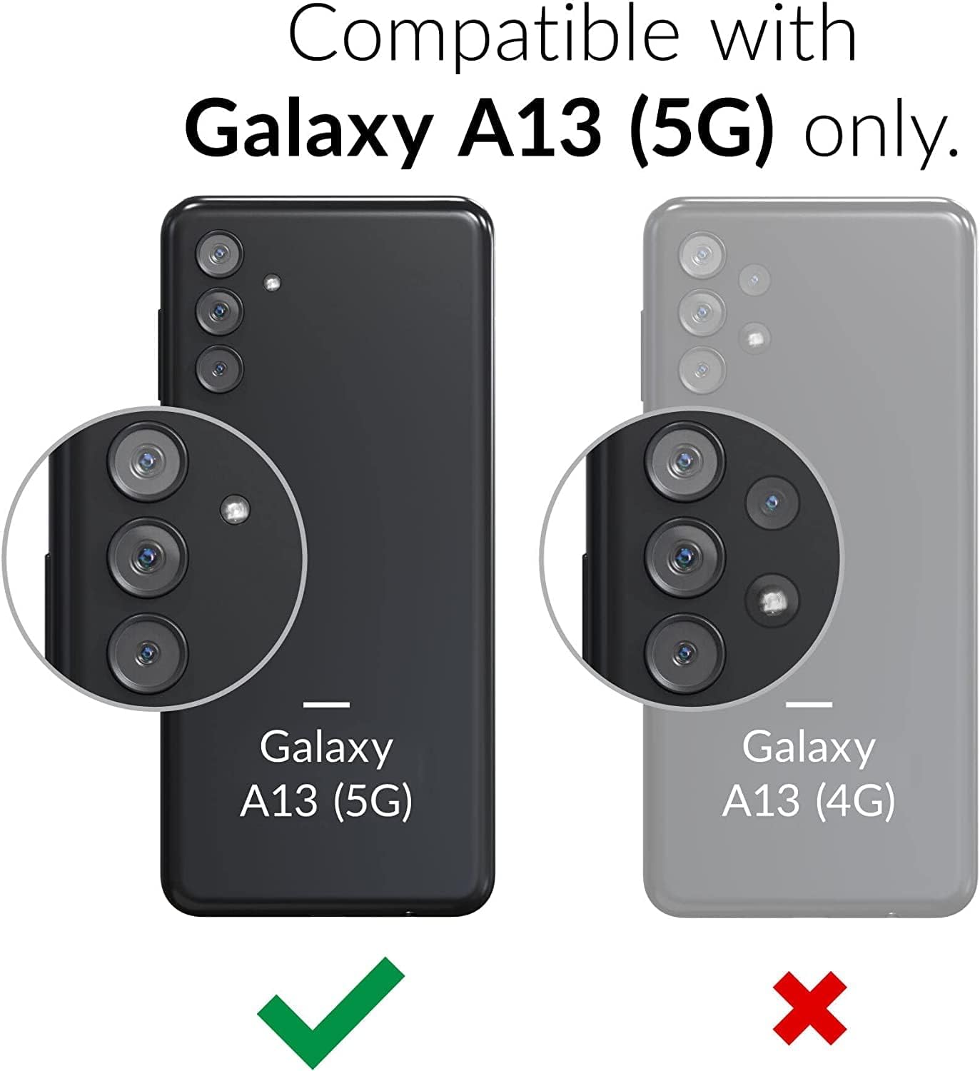 oakxco Funda para teléfono Samsung Galaxy A13 5GA04s, silicona líquida, color sólido brillante fluorescente, goma suave TPU liso gel mate, funda