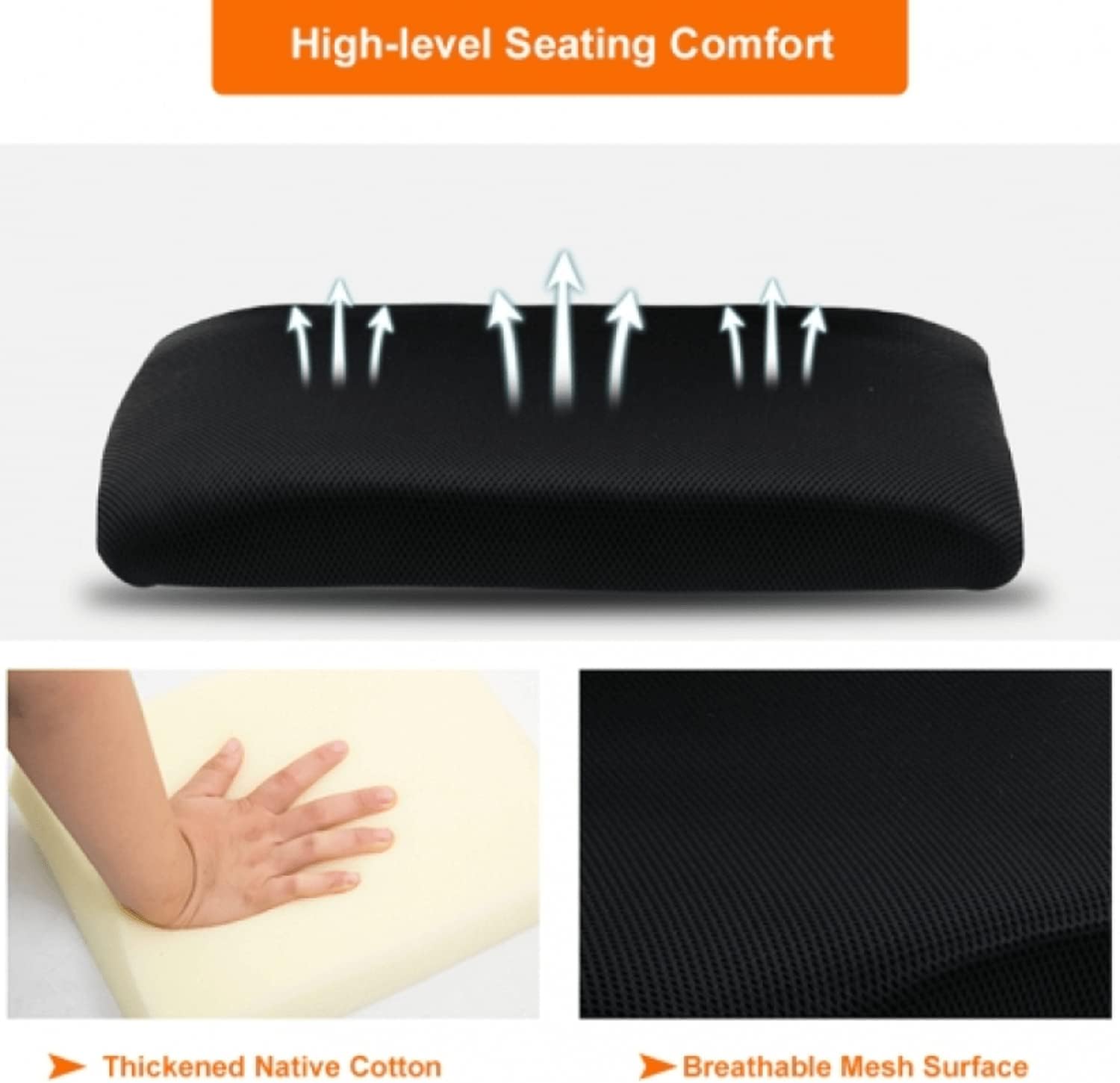 Silla de oficina en casa, silla de escritorio ergonómica, silla de computadora de malla con soporte lumbar y reposabrazos, silla de trabajo