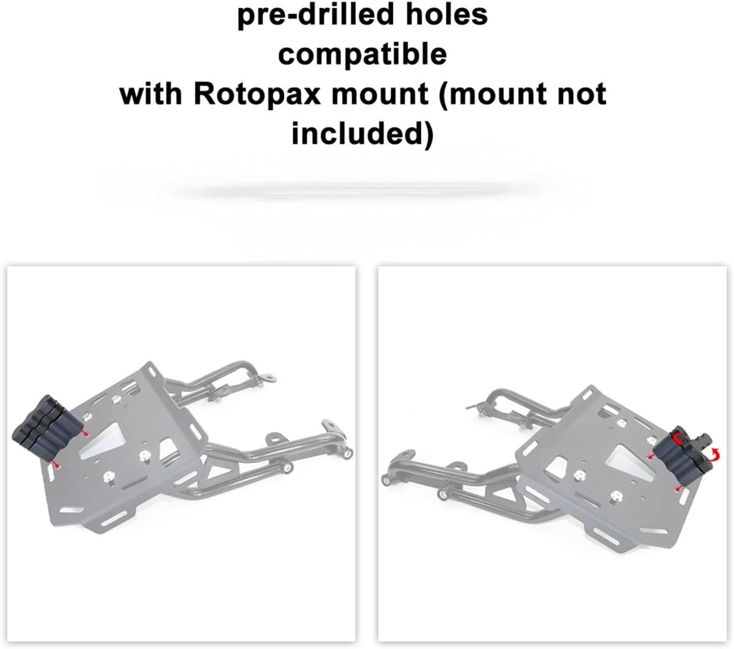 Portaequipajes trasero para motocicleta compatible con Ducati Scrambler 800 2015-2018 Sixty 2016-2018 Scrambler Desert Sled