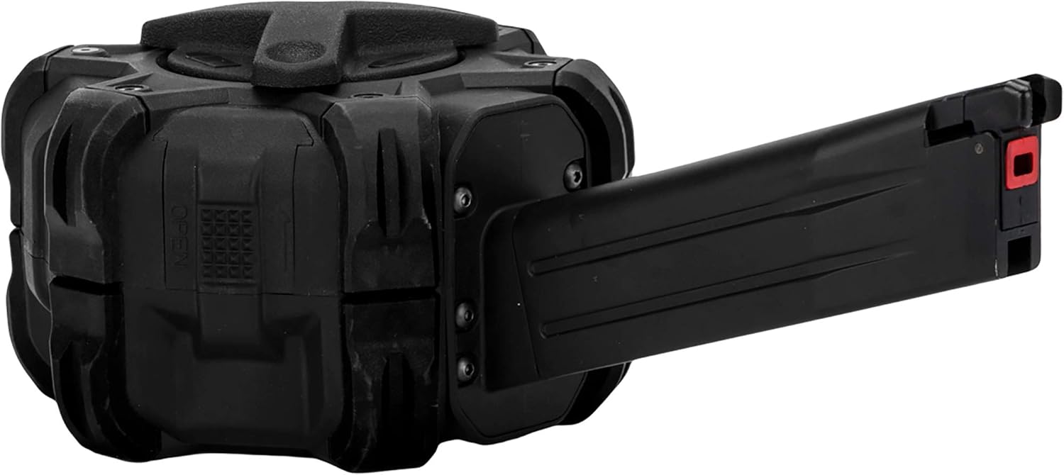 Evike Airsoft AW – Tambor personalizado Airsoft Mag para pistolas y rifles de aire comprimido de gas (Modelo TM Hi-CapaNegro)