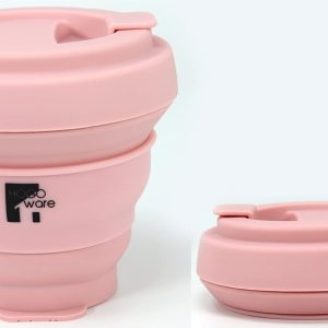 Taza de café de viaje plegable taza aislada vaso batido con tapa silicona reutilizable para llevar, plegable, de silicona, plegable, agua fría y Taza de café de viaje plegable taza aislada vaso batido con tapa silicona reutilizable para llevar, plegable, de silicona, plegable, agua fría y