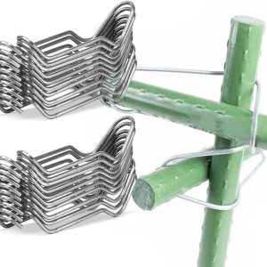 Pinzas de acero galvanizado de 45 pulgadas de 0.787 in, estacas de acero galvanizado, estacas de soporte para jardín, juntas, trepadores, Pinzas de acero galvanizado de 45 pulgadas de 0.787 in, estacas de acero galvanizado, estacas de soporte para jardín, juntas, trepadores,