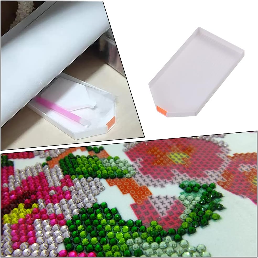 Bandeja de clasificación de cuentas de plástico, caja de almacenamiento de pintura de diamantes de alta capacidad, herramienta de pintura de