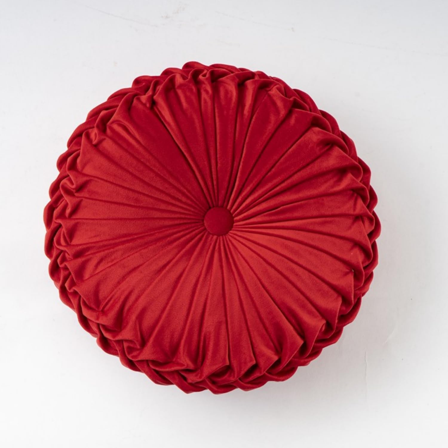 LOHEVANG Manta redonda de terciopelo suave con diseño de calabaza, plisada, para sofá, cama, sala de estar, rojo grande, 14 pulgadas