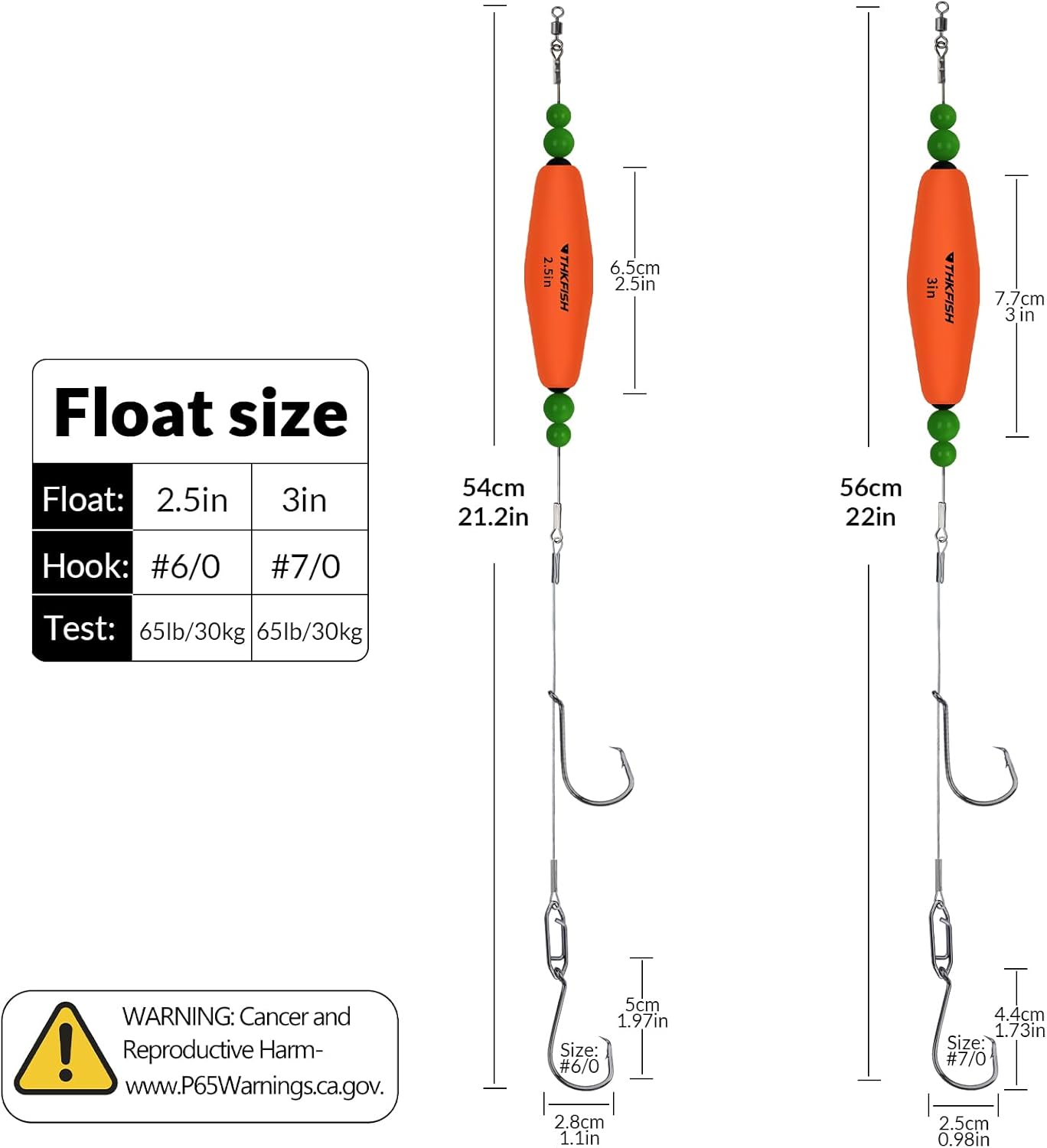 THKFISH Plataformas de flotador de bagre, flotador de línea de traqueteo de bagre para plataforma Santee, aparejos de cascabel, corcho, espuma EVA,
