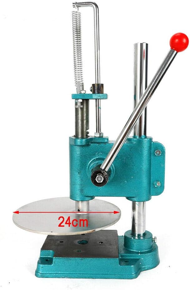 Prensa de masa para pizza, prensa de pastelería de pizza de 9.5 pulgadas, prensa de pizza casera de acero inoxidable de 9.449 in con disco de 0.2