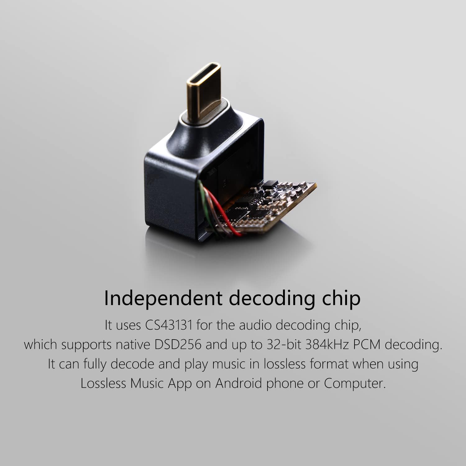 DD ddHiFi TC44A USB-CTipo-C a 0.173 in Adaptador de conector de auriculares de un solo extremo, convertidor de audio para auricularesauriculares