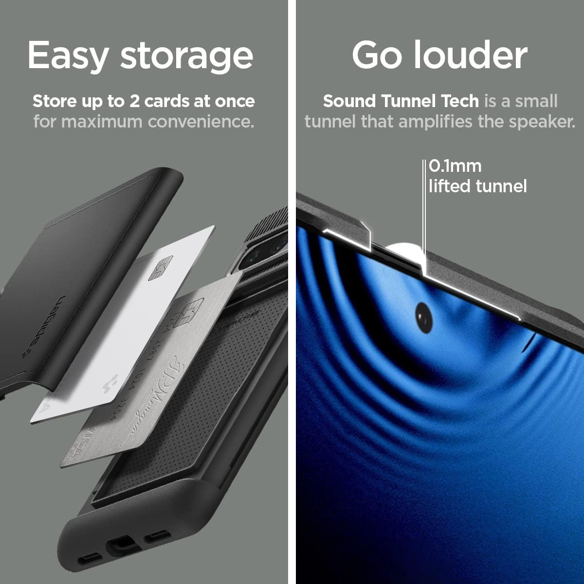 Spigen Slim Armor CS – Funda diseñada para Pixel 7 Pro (2022), color negro