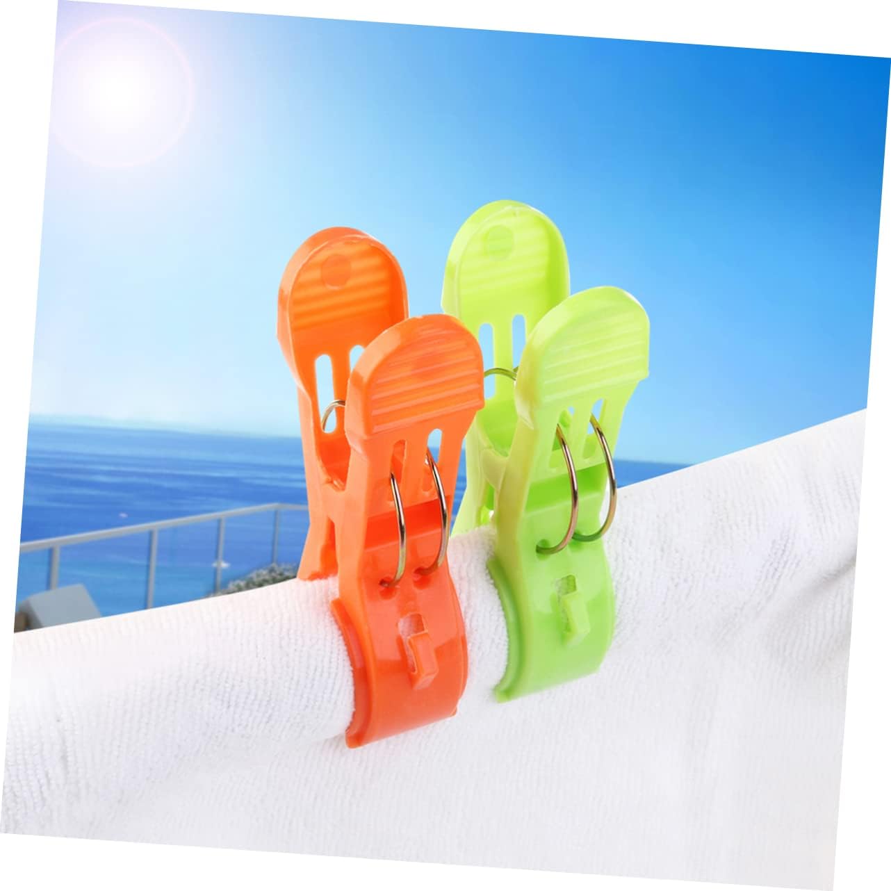 Cabilock Pinzas para toallas de playa, pinzas de plástico para toallas de playa, pinzas de plástico para toallas de playa, colcha de playa, clips de