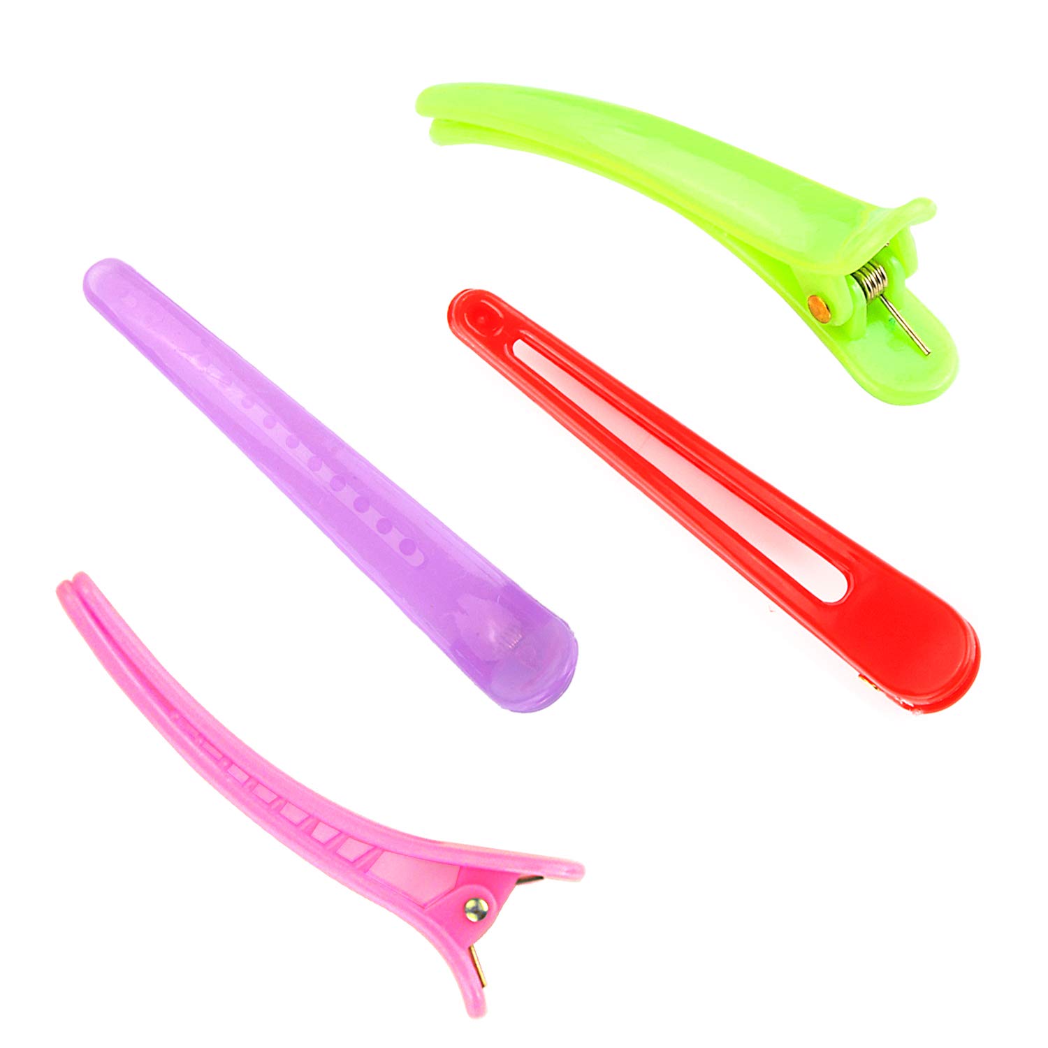 UPINS 30 pinzas para el pelo con pico de pato colorido, clip de cocodrilo para mujeres y niñas, corte de peinado