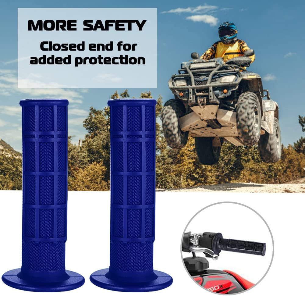 Empuñaduras universales para manillar de 78 pulgadas, agarre de goma suave para motocicleta, para ATV Polaris Thumb Throttle Kid Youth 4 Wheeler