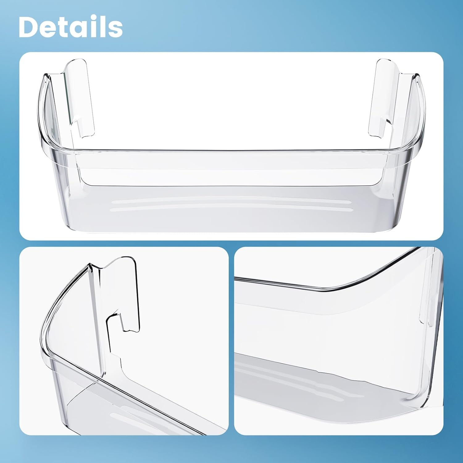 HECASA 240323002 PS429725 AP2115742 – Estante para puerta de refrigerador, compatible con Frigidaire Refrigerador Puerta Bin Estante Cubo de PC