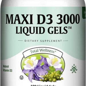 Maxi Health D3 3000 (180 geles líquidos, geles líquidos) Maxi Health D3 3000 (180 geles líquidos, geles líquidos)