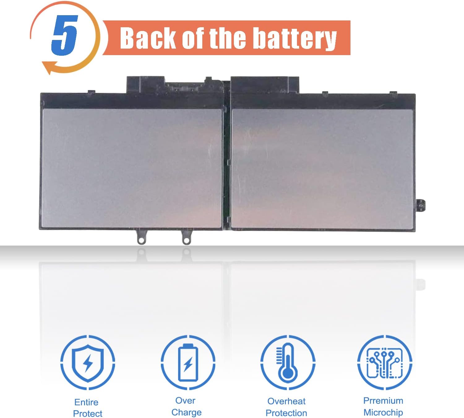 ASODI 3HWPP – Batería para portátil de 68 Wh, compatible con Dell Latitude 5401 5410 5411 5501 5510 5511 Precision 3541 3551 Inspiron 17 7500 7506