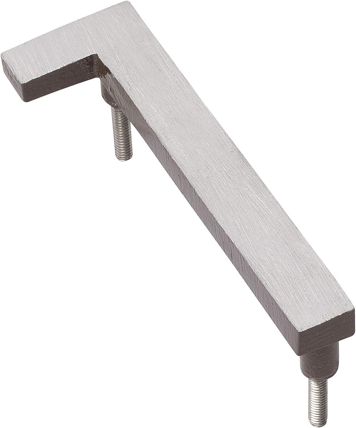 Montague Metal Products MHN-08-F-AC2-1 Números de casa de dirección flotantes modernos de aluminio cepillado sólido, 8 pulgadas, níquel satinado
