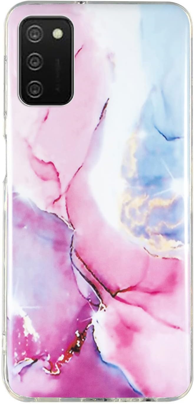 Funda compatible con Samsung Galaxy A03s, diseño de mármol mate, delgada, elegante, suave, flexible, funda protectora de TPU con tecnología IMD con