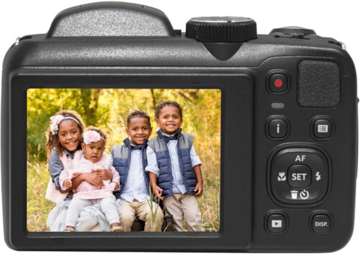 Kodak PIXPRO AZ255 Astro Zoom – Cámara digital de 16 MP (negro) – Fotografía de alta resolución con zoom óptico 25X – Paquete perfecto de cámara de