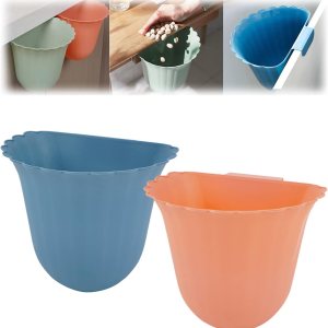 Basurero colgante, cubo de basura colgante de cocina, cubo de basura colgante para puerta de armario de cocina, cubo de basura debajo del fregadero Basurero colgante, cubo de basura colgante de cocina, cubo de basura colgante para puerta de armario de cocina, cubo de basura debajo del fregadero