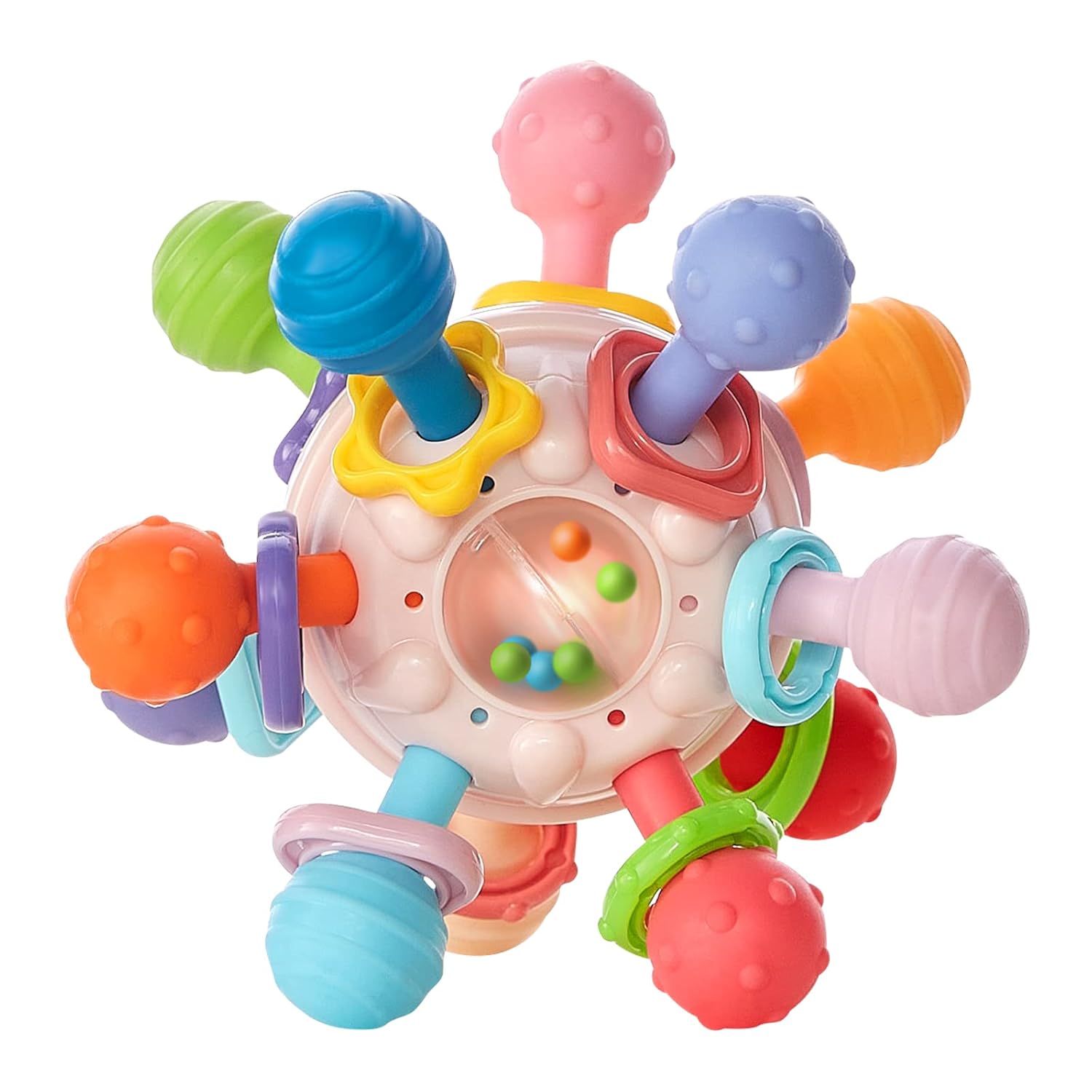 Juguetes sensoriales para la dentición para bebés, mordedores Montessori, regalos para recién nacidos para bebés, niños y niñas de 0, 3, 6, 9, 12,