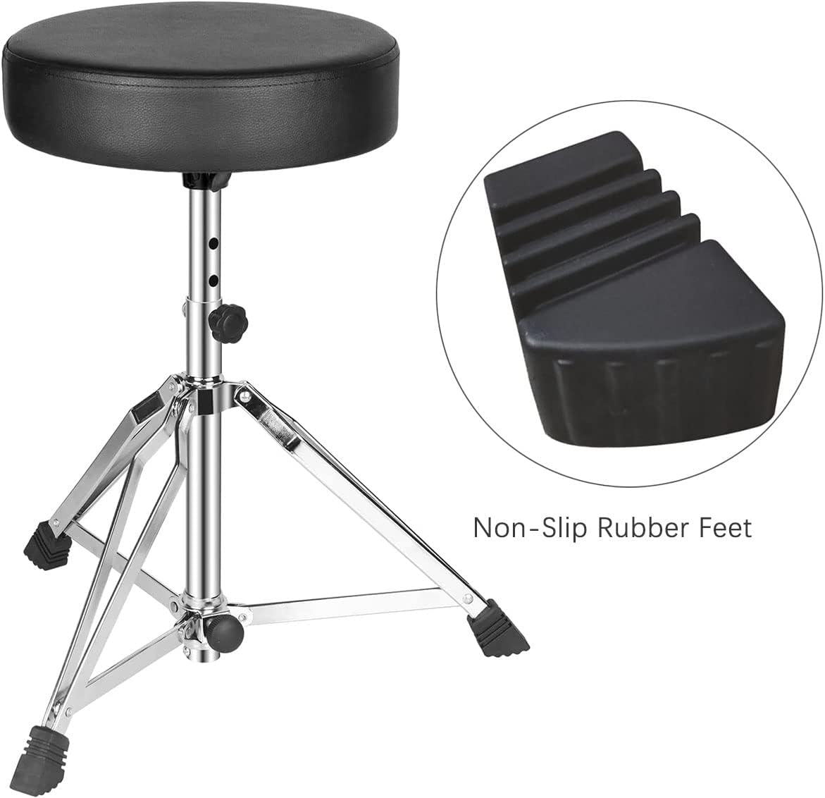 TUOREN Paquete de 3 protectores de patas de goma para piezas de percusión (pequeño – C)