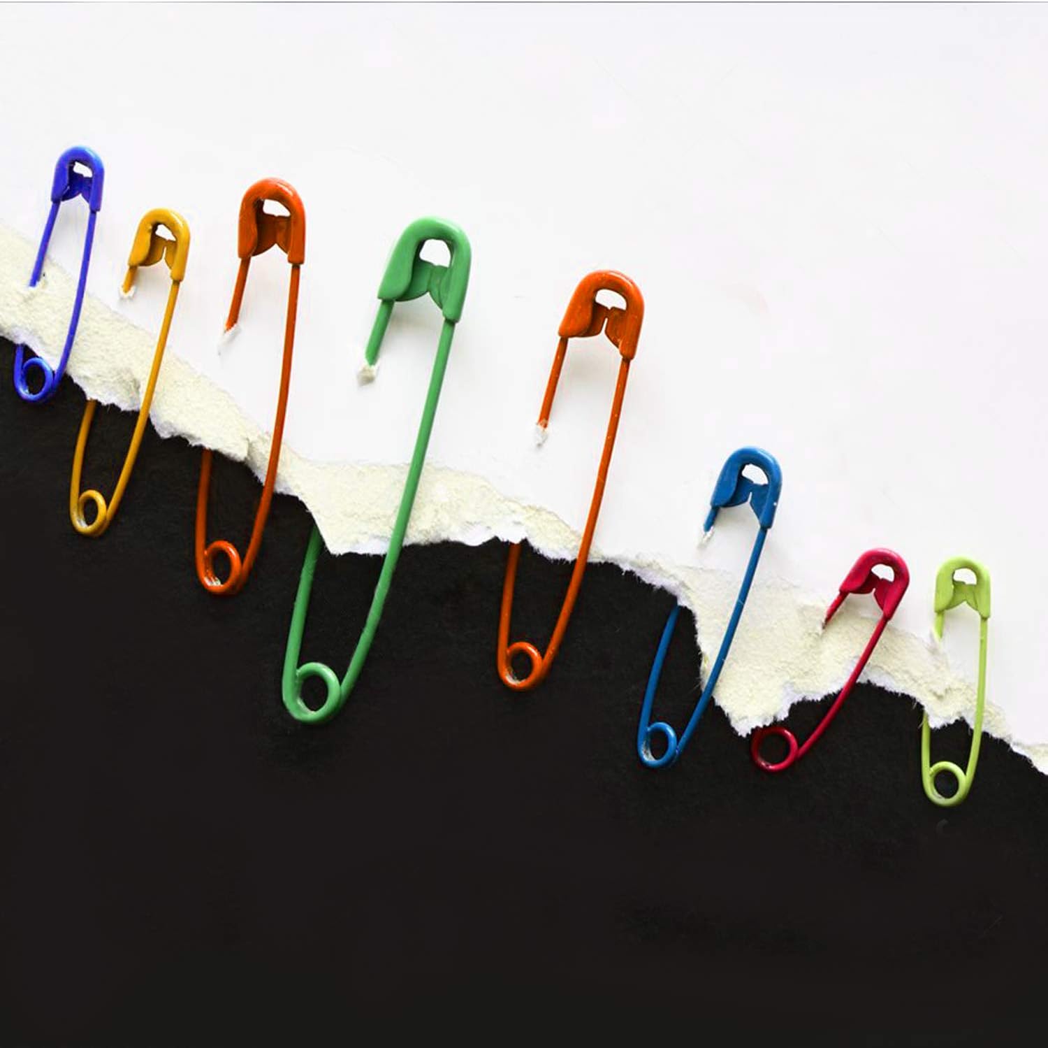 200 pines de seguridad de colores, kit de pasadores de seguridad pequeños de 1.26 pulgadas, surtido colorido a granel para acolchar, ropa, pañales