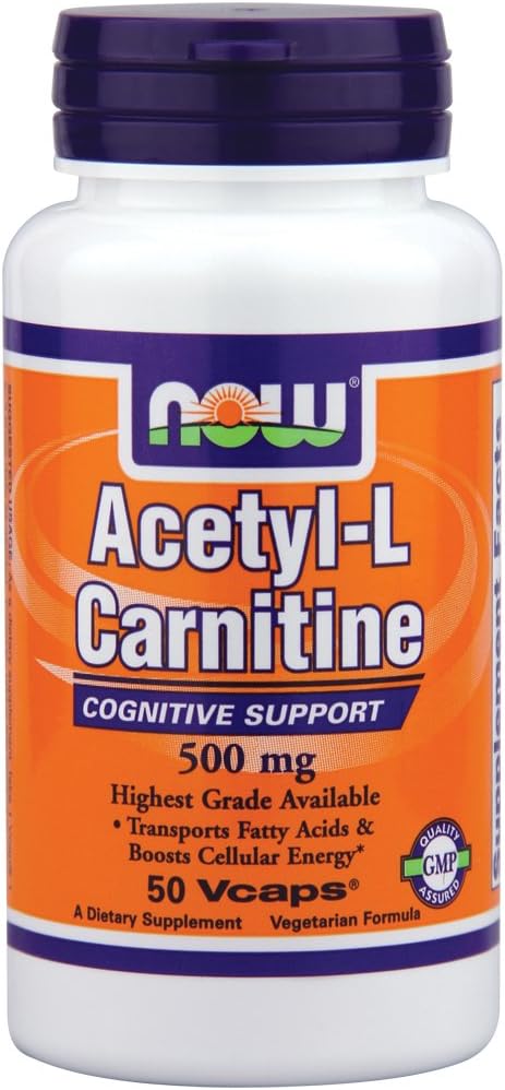 Now Foods Acetil-L Carnitina 500 mg – 50 Vcaps 3 Pack