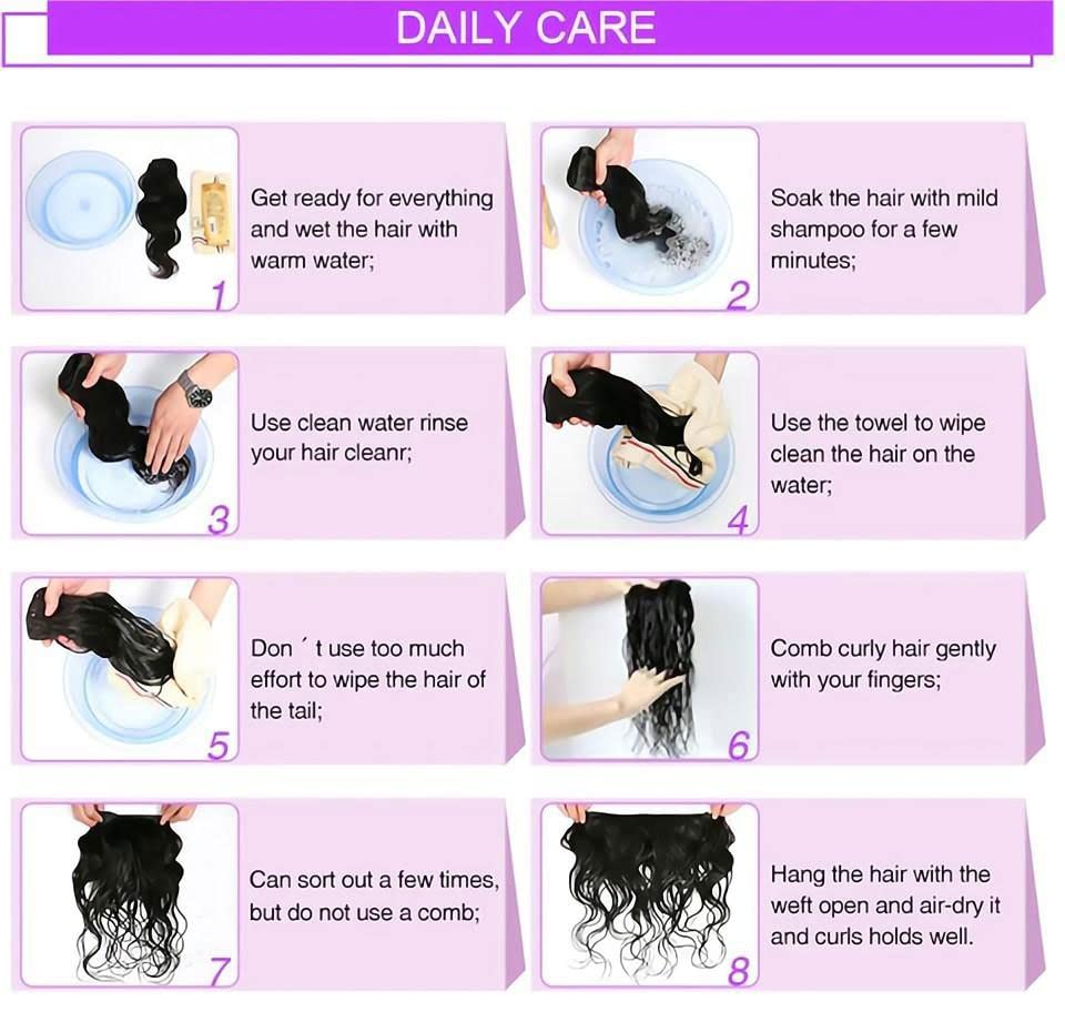 Yahmgc Paquetes individuales de cabello ondulado 12A, 100% mezclado, perfecto de 12 pulgadas, paquetes de cabello humano virgen brasileño, paquetes