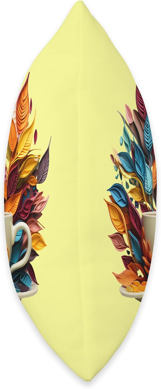 Gheorghe’s Artisanal Accents Autumn’s Coffee – Almohada de lona (18 x 18 pulgadas), multicolor