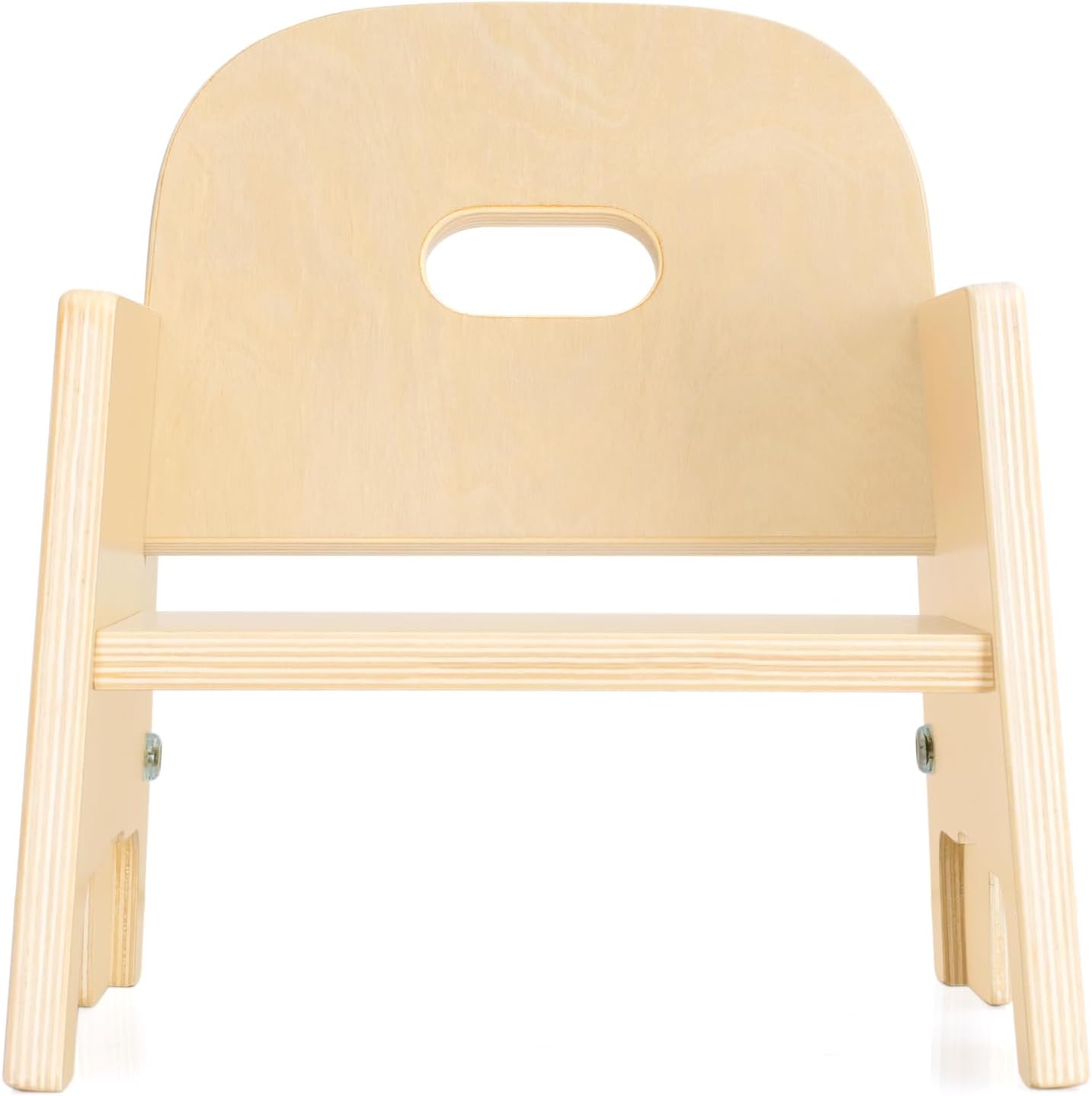 Guidecraft Sillas apilables de madera para niños pequeños (juego de 2) altura del asiento de 5 pulgadas  Silla preescolar fácil de apilar  Madera