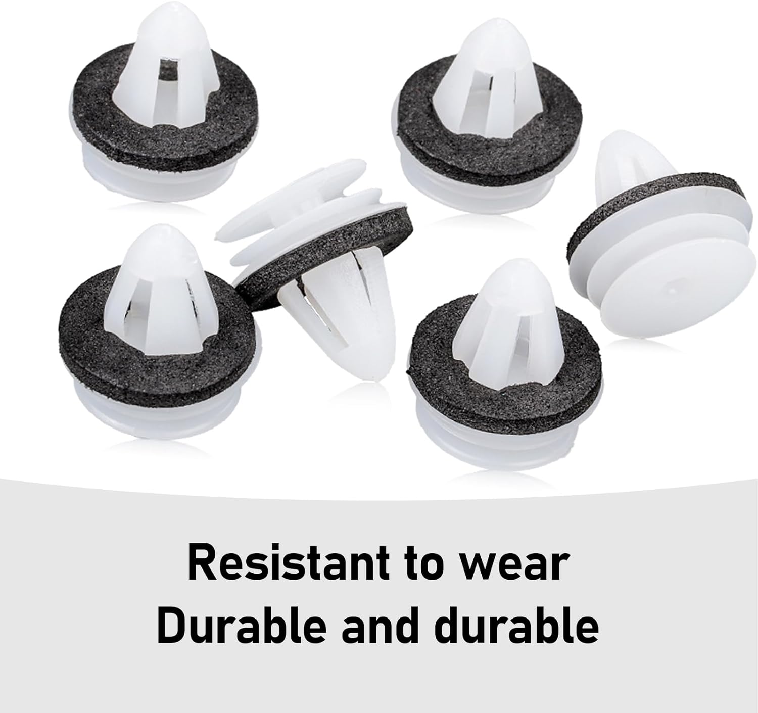 Ajxn 200 sujetadores de parachoques de automóvil, clips de hebilla de nailon de calidad para puerta, universales, impermeables, duraderos, remaches