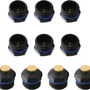 Bettomshin Rociadores de refracción ajustables, boquilla de pulverización de automatización de nebulización de plástico y acero inoxidable 12BSPF Bettomshin Rociadores de refracción ajustables, boquilla de pulverización de automatización de nebulización de plástico y acero inoxidable 12BSPF