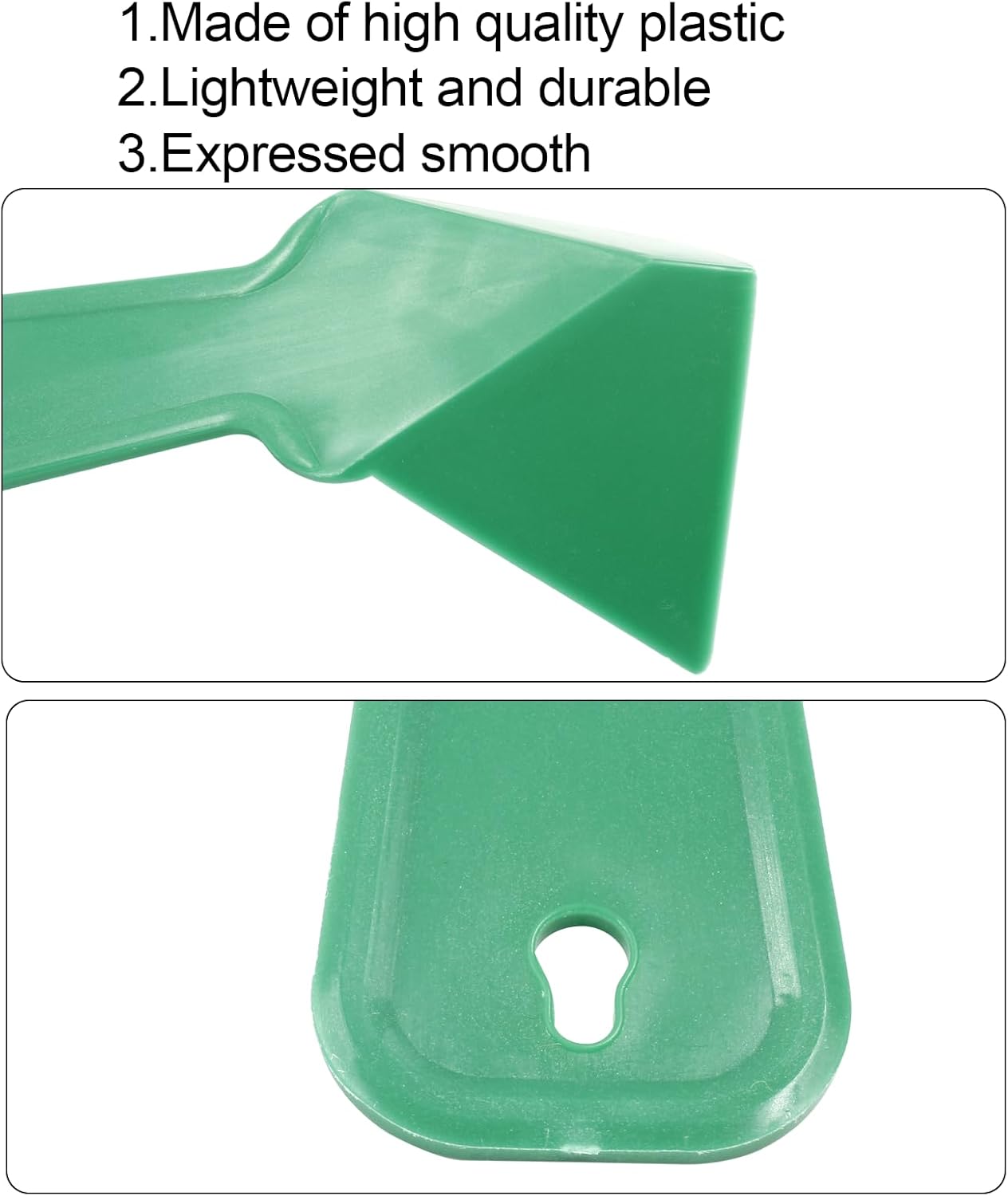 Raspador de esquina de plástico verde para paneles de yeso, 6.7 x 3.7 in, herramienta de esquina de plástico para pared de yeso para piso de cerámica