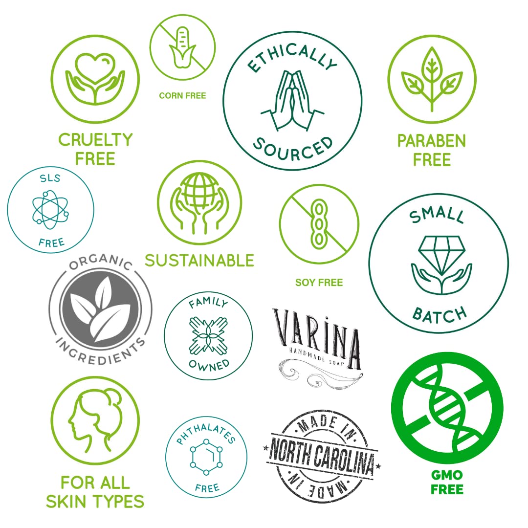 Varina Jabón en barra Natural Monkey Farts – Limpieza suave para pieles sensibles, afrutado – Paquete de 3 – Experimenta una piel sana y brillante