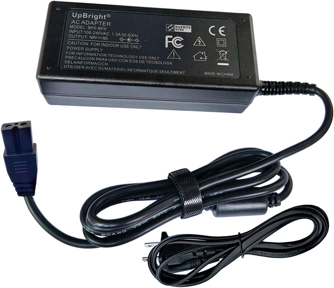 UpBright Adaptador de 2 clavijas de 12 V CACC compatible con Seavon 50.7 fl oz eléctrico pequeño deshumidificador MD858 28001800 pies cúbicos