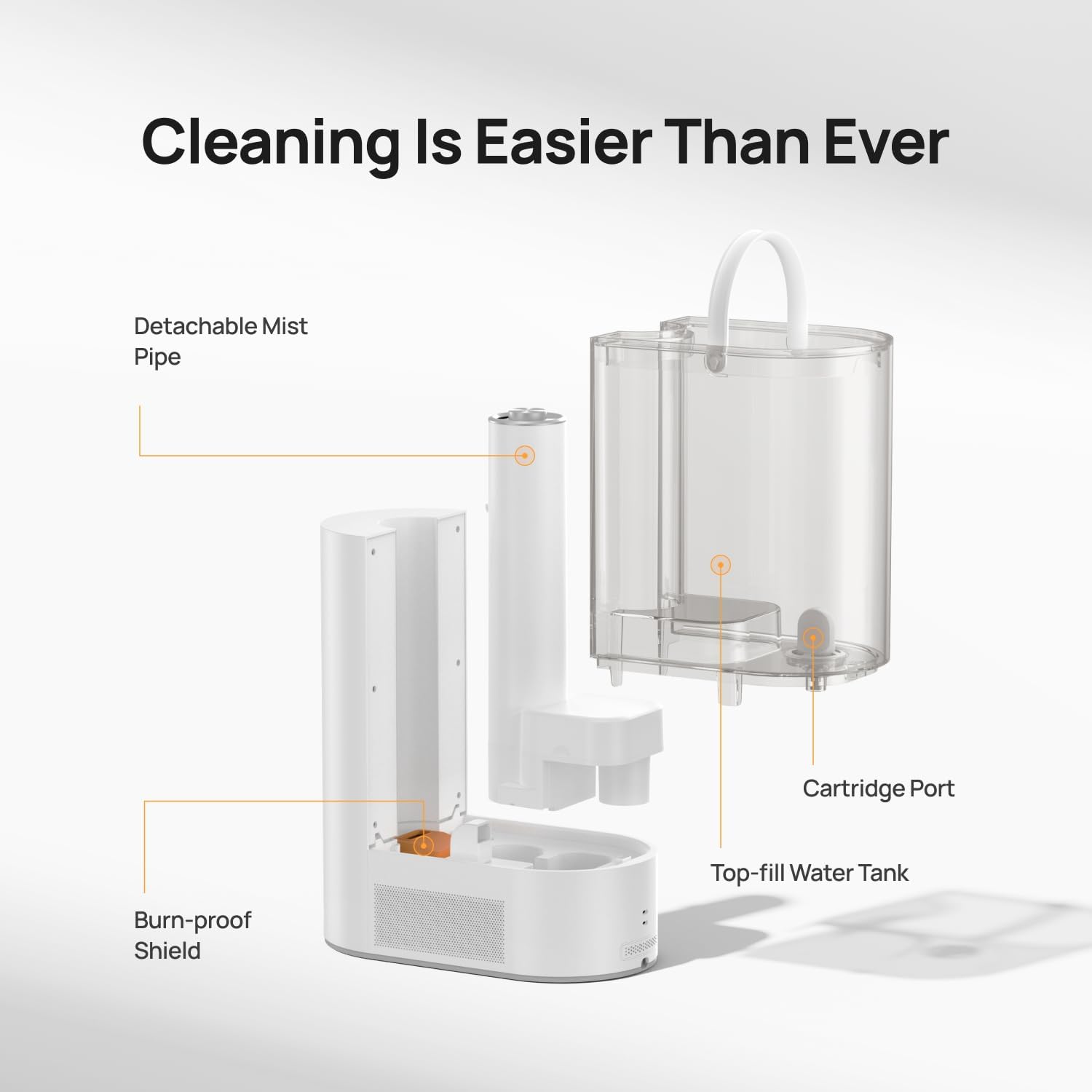 Dreo Humidificadores de 6L para dormitorio y habitación grande, humidificador de niebla fría y cálida para plantas, con sensor de humedad preciso,