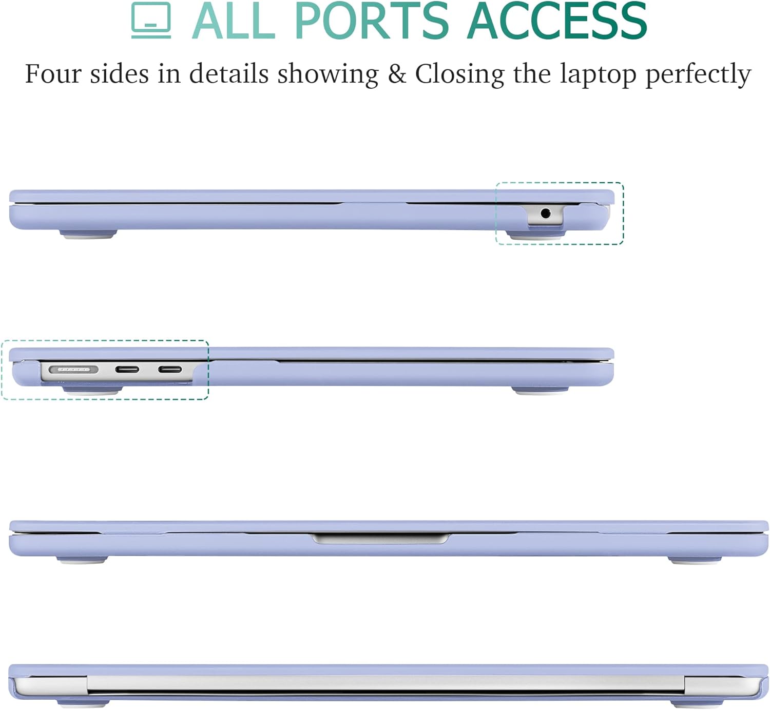 May Chen Compatible con MacBook Air de 13.6 pulgadas modelo A2681, carcasa rígida de plástico para MacBook Air de 13 pulgadas, chip Apple M2 con