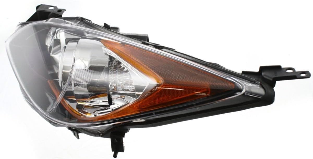 Fitrite Autoparts Nuevo lente y carcasa para faros delanteros izquierdos del lado del conductor para Mazda, Mazda-3, 5 Speed Trans, Hatchback, Sedan