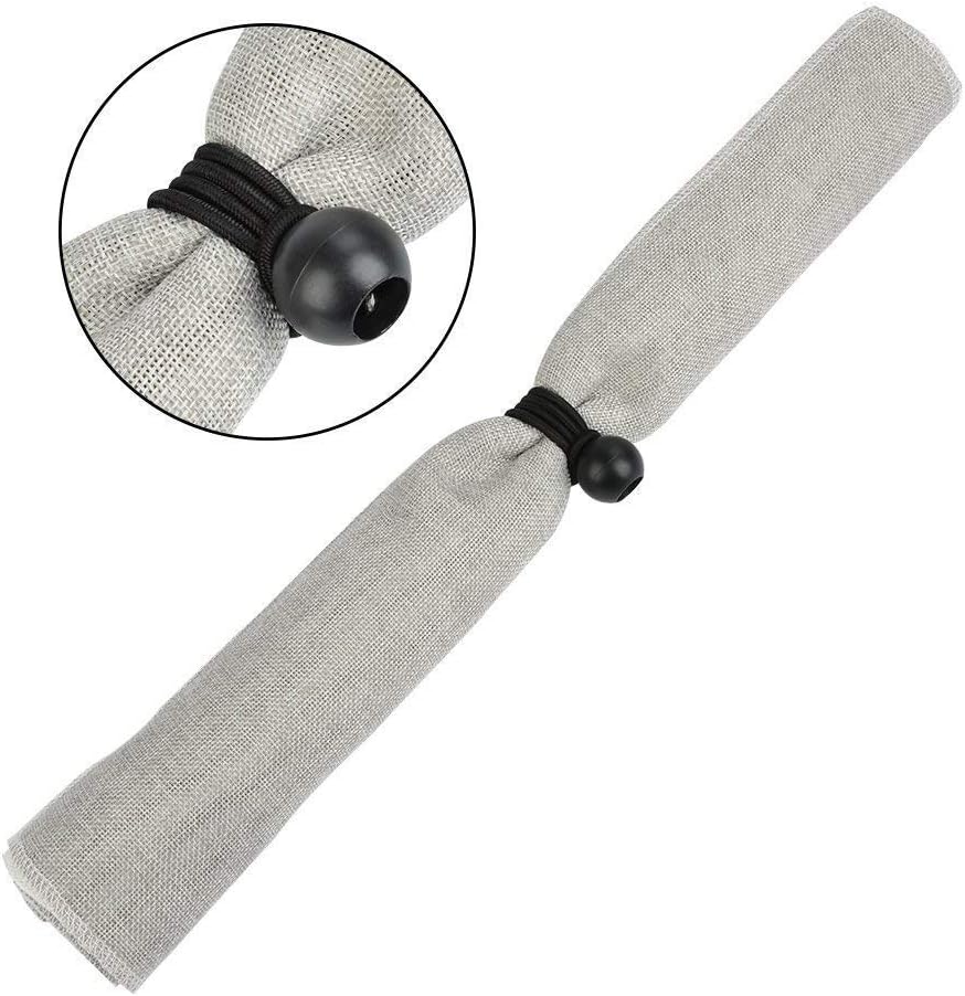 BeGrit Cuerdas elásticas de bola de 6 pulgadas para toldo, correas de amarre para tienda de campaña, color negro, 10 piezas