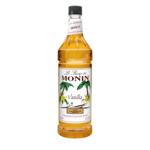 Monin – Jarabe de vainilla, sabor versátil, ideal para café, batidos y cócteles, sin gluten, sin OMG (1 litro) Monin – Jarabe de vainilla, sabor versátil, ideal para café, batidos y cócteles, sin gluten, sin OMG (1 litro)