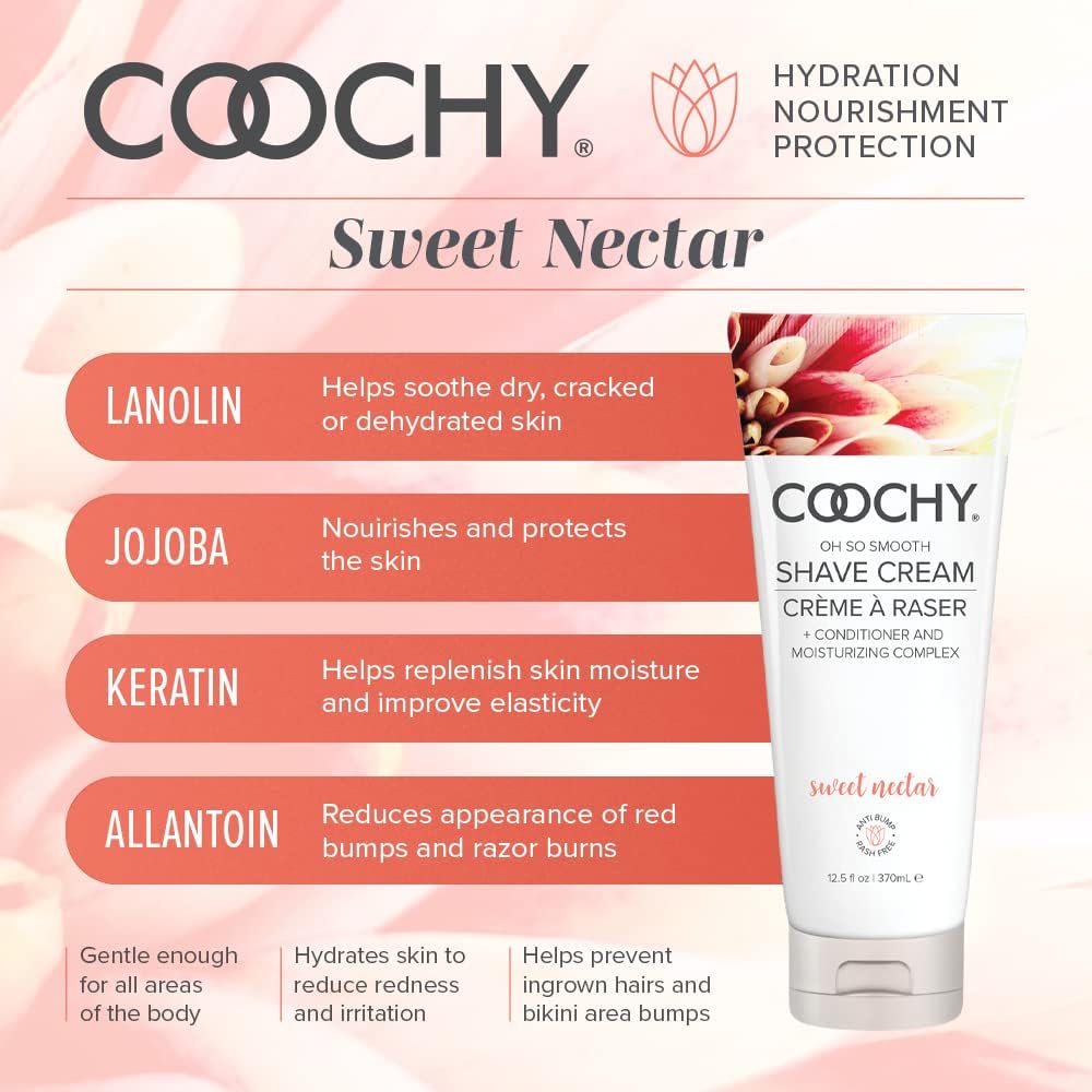 Classic Brands LLC 63127 Coochy Crema de afeitar dulce néctar 12.5oz