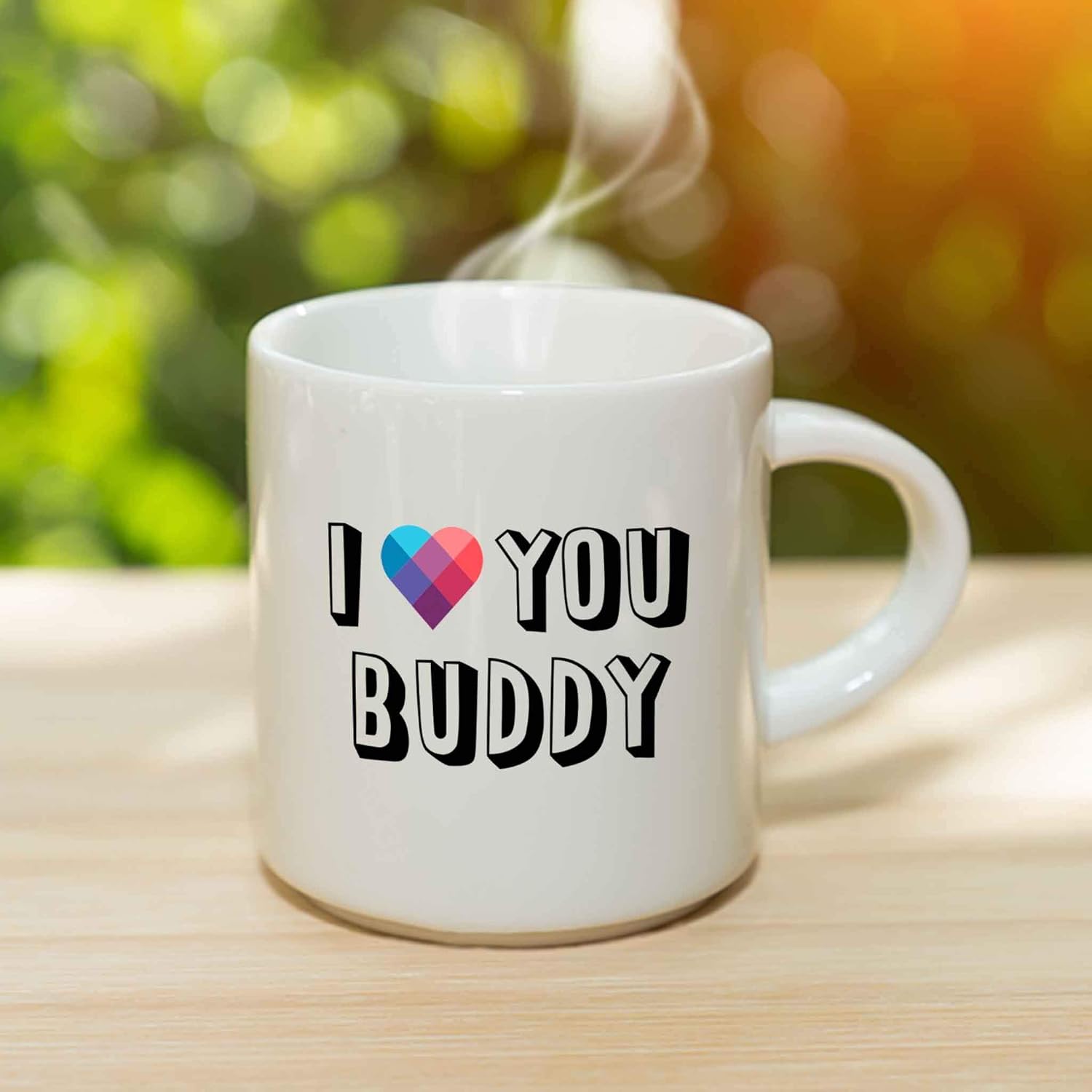 Taza de café con texto en inglés “I Love You Budd”, taza de cerámica personalizada con nombre, regalo personalizado de cumpleañosNavidad, regalo de