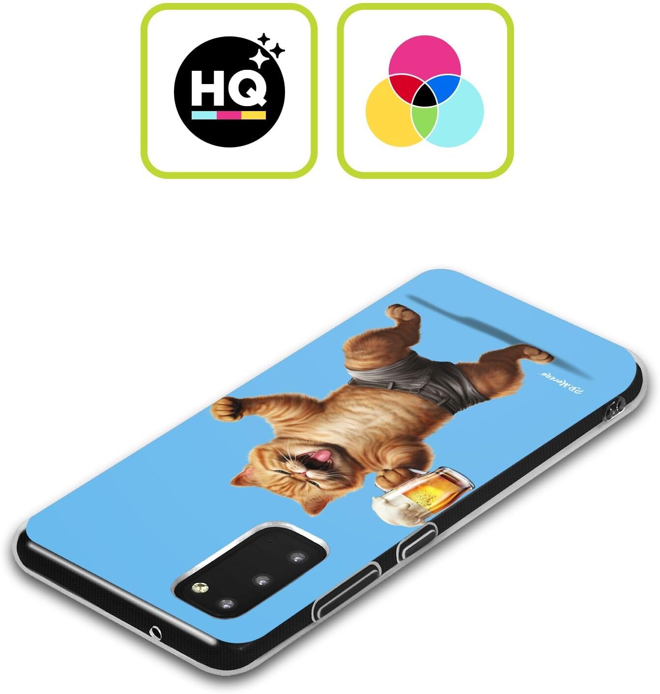 Head Case Designs Officially Licensed P.D. Moreno Cat Beer Furry Fun Artwork Soft Gel Case Compatible with Galaxy A32 5G  M32 5G (2021)