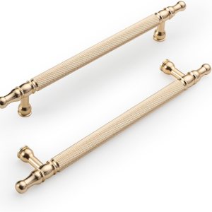 Paquete de 10 manijas de gabinete de cocina de 6.3 pulgadas (6.299 in) con moleteado dorado, tiradores de gabinete de cocina, tiradores de cajón Paquete de 10 manijas de gabinete de cocina de 6.3 pulgadas (6.299 in) con moleteado dorado, tiradores de gabinete de cocina, tiradores de cajón