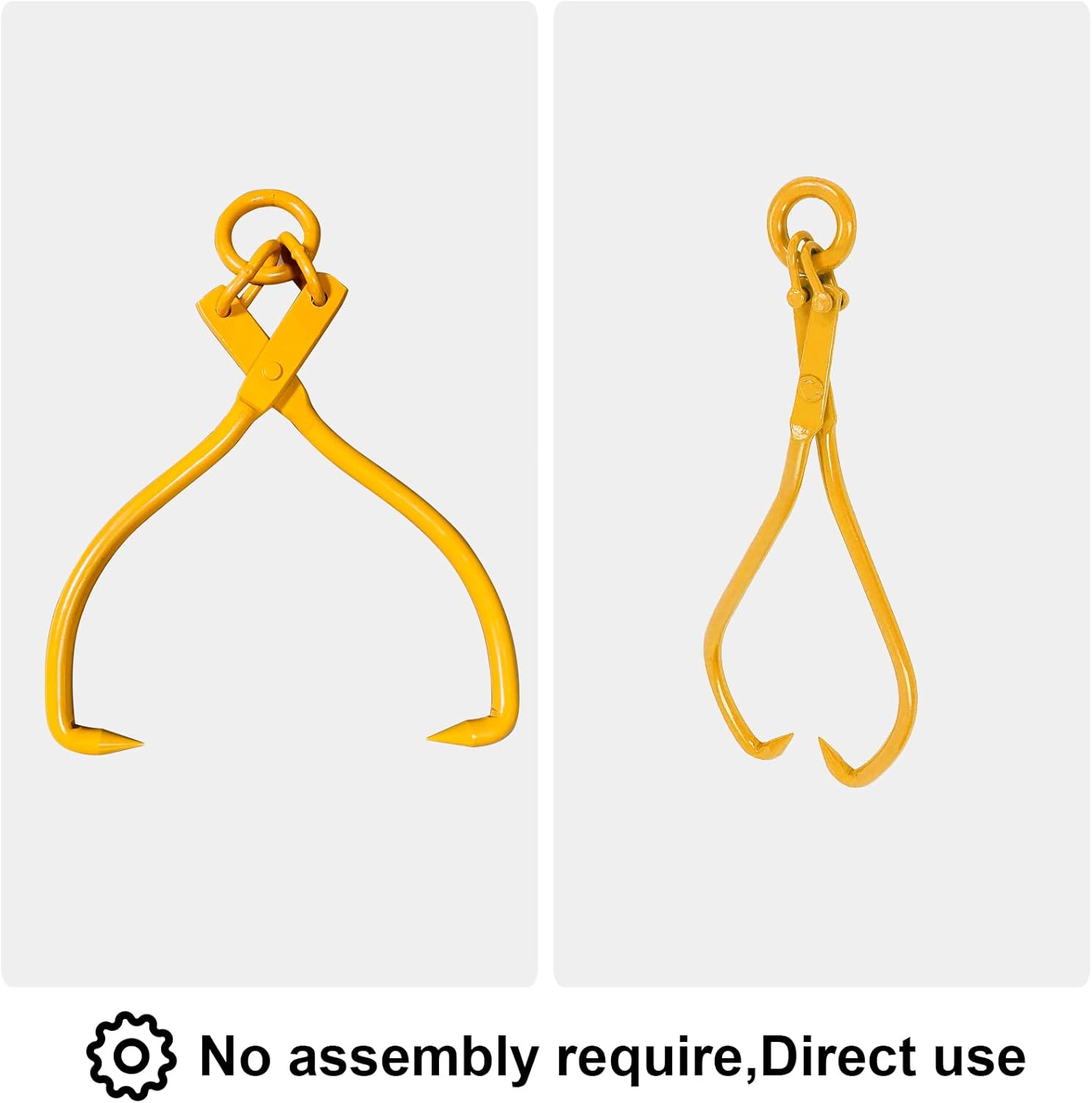 BotaBay Pinzas de elevación de troncos mejoradas, pinzas de elevación de troncos de madera de 16 pulgadas, pinza de madera resistente para levantar
