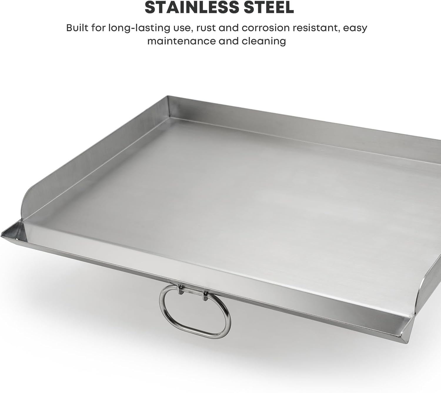Stanbroil Parrilla plana de acero inoxidable de 16 x 24 pulgadas para estufa Camp Chef, parrilla de 2 quemadores de 16 pulgadas para Camp Chef
