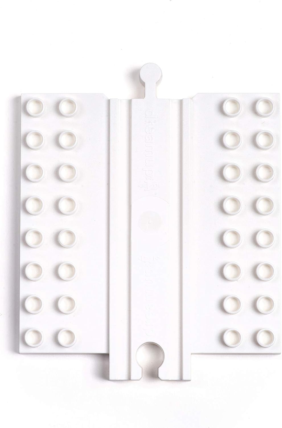 Plataforma de bloque recta, conecta pistas de tren de madera y bloquesladrillos, conector universal compatible con placa base elevadora (paquete de