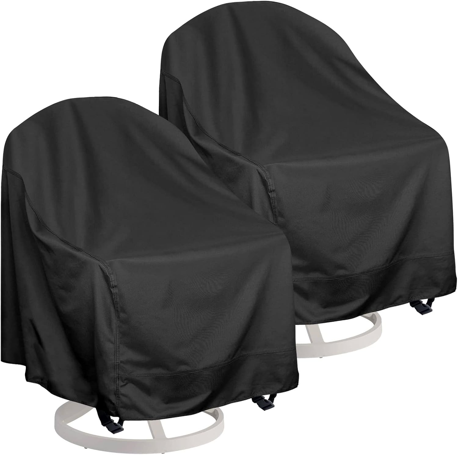 Paquete de 2 fundas giratorias para sillas de descanso para exteriores, se adaptan a la mayoría de sillas de patio y sillas de comedor giratorias