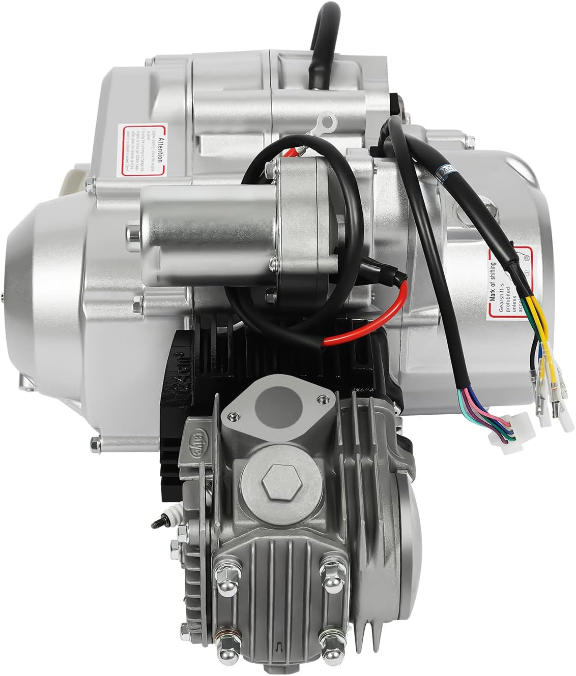 Motor semiautomático de arranque eléctrico de 125 CC de 4 tiempos, motor de un solo cilindro, motor ATV de 3 velocidades con electricidad inversa,